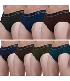 Buy Poomex Men's Cotton Briefs (Pack of 5 Colour May Vary) (85) at